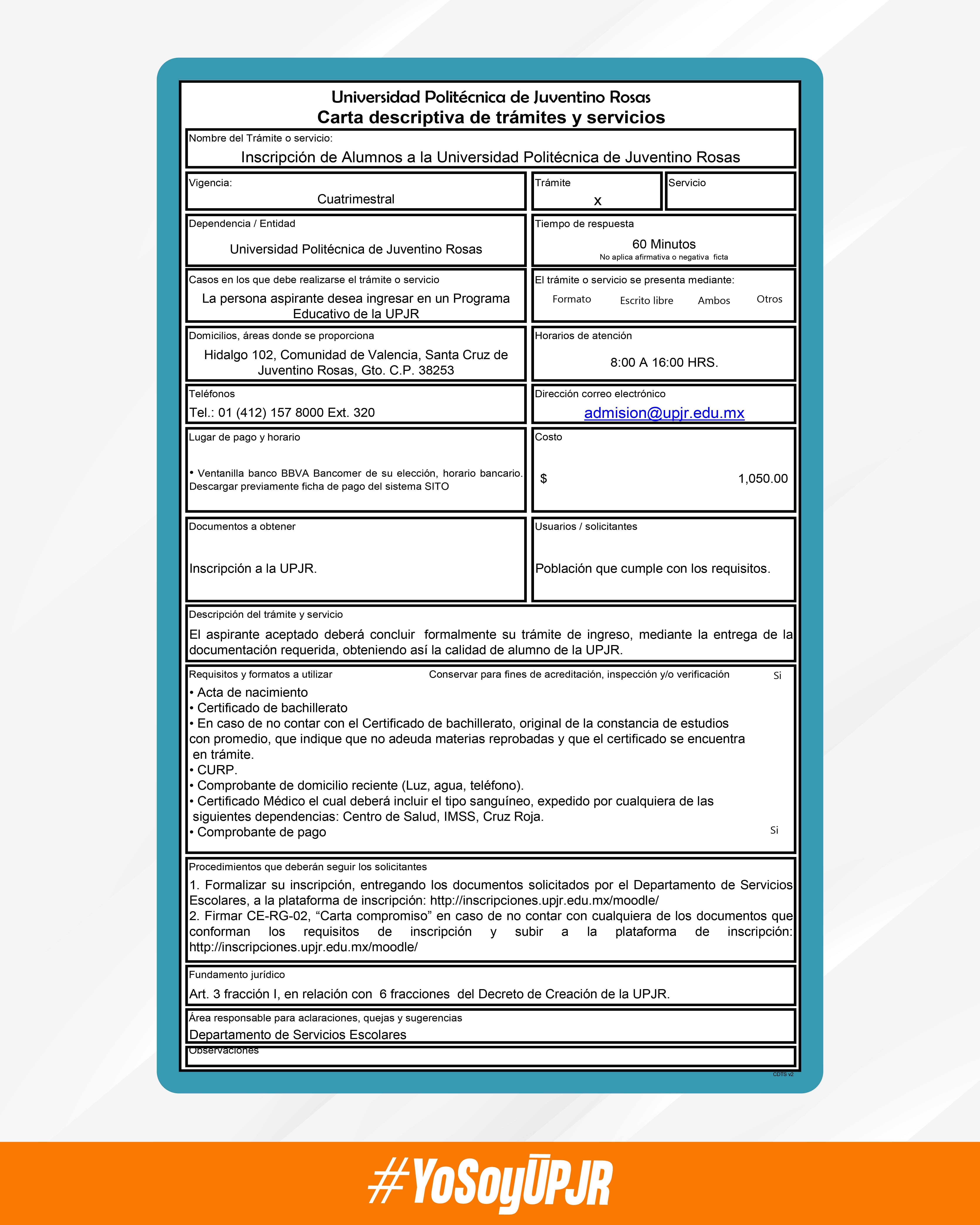 Catálogo de Servicios Inscripción 2024 02