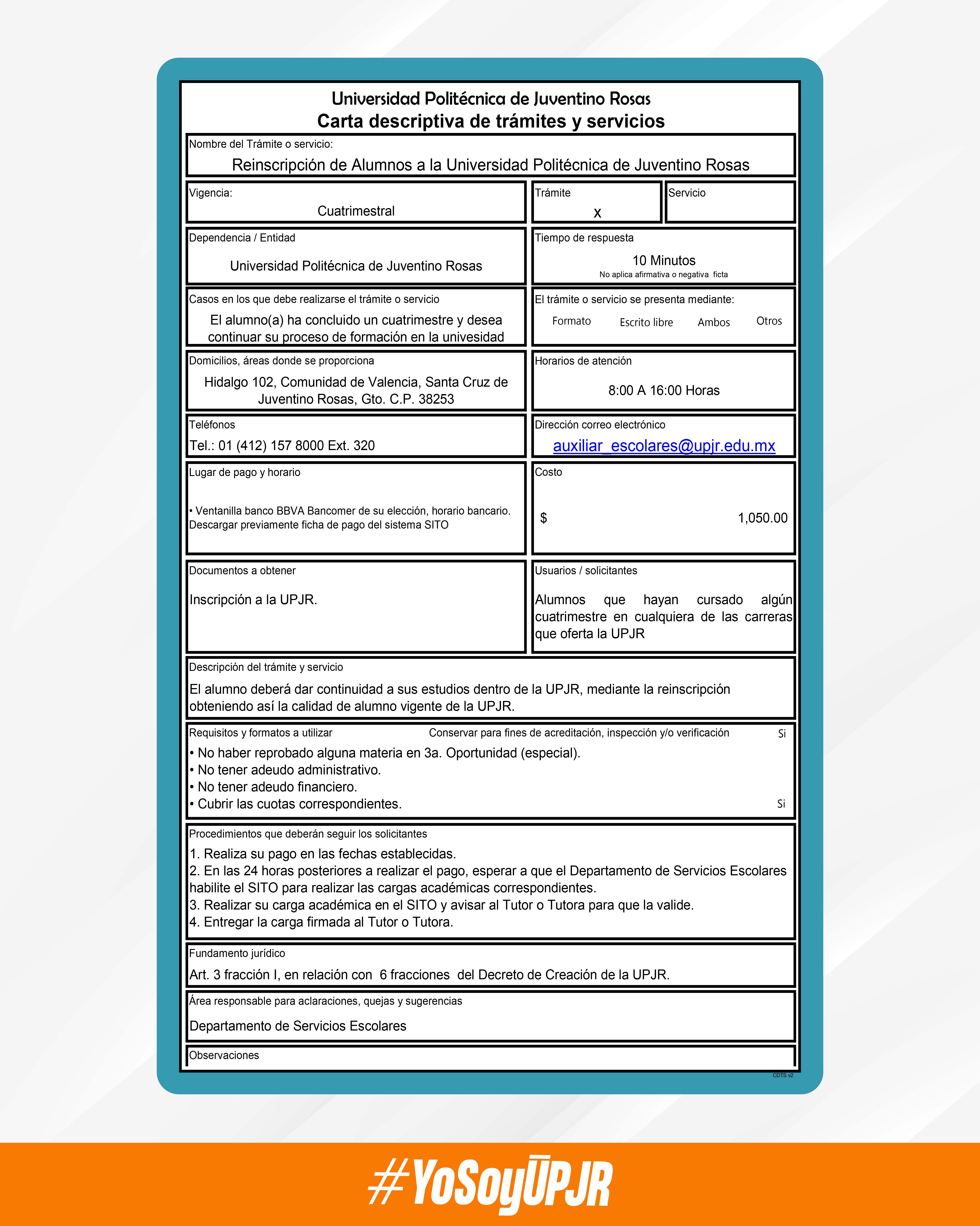 Catálogo de Servicios Reinscripción 2024 02